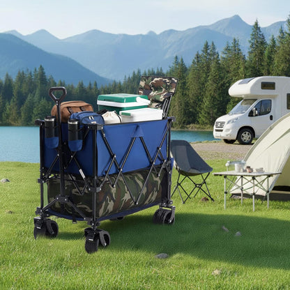 440 lbs Heavy Duty Double Decker Wagon with Extender