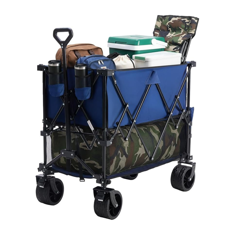 440 lbs Heavy Duty Double Decker Wagon with Extender