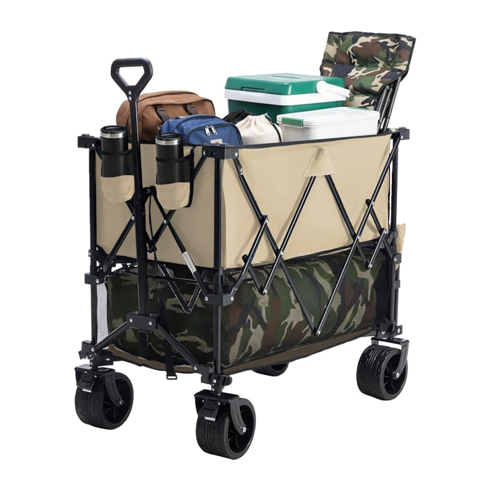 440 lbs Heavy Duty Double Decker Wagon with Extender