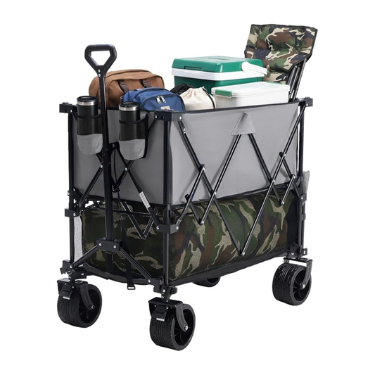 440 lbs Heavy Duty Double Decker Wagon with Extender